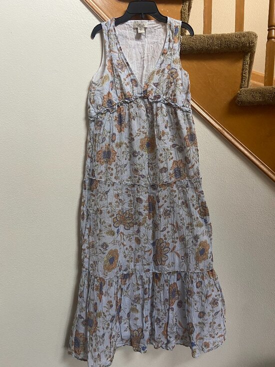 Rachel Zoe Dresses & Skirts - Rachel Zoe blue maxi peasant dress cottagecore blue sz S